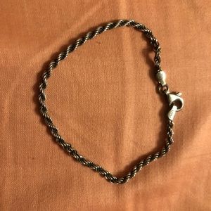 ✨FP Vintage Silver Braided Chain Bracelet🎀